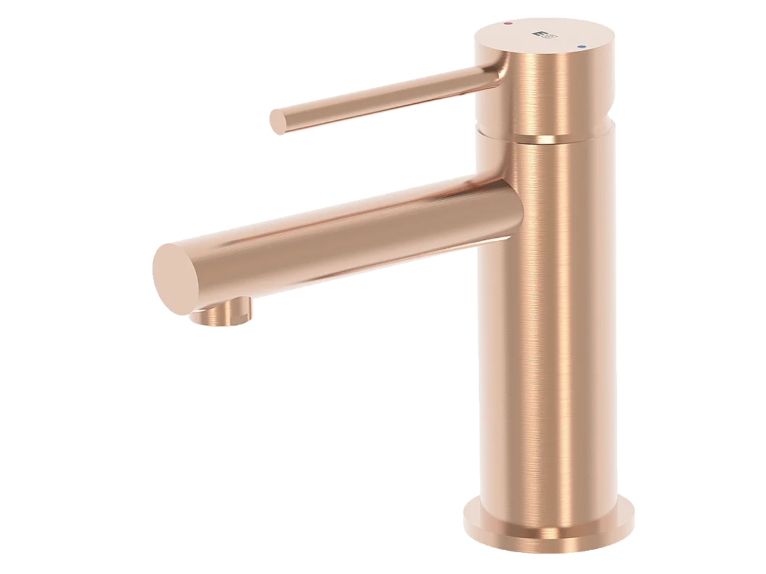Luisa Miscelatore per lavabo basso oro rosa spazzolato Essebagno