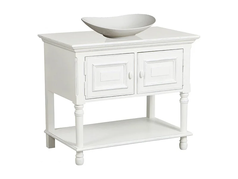 Meuble de salle de bain Bois Blanc - Harmonie Interior's