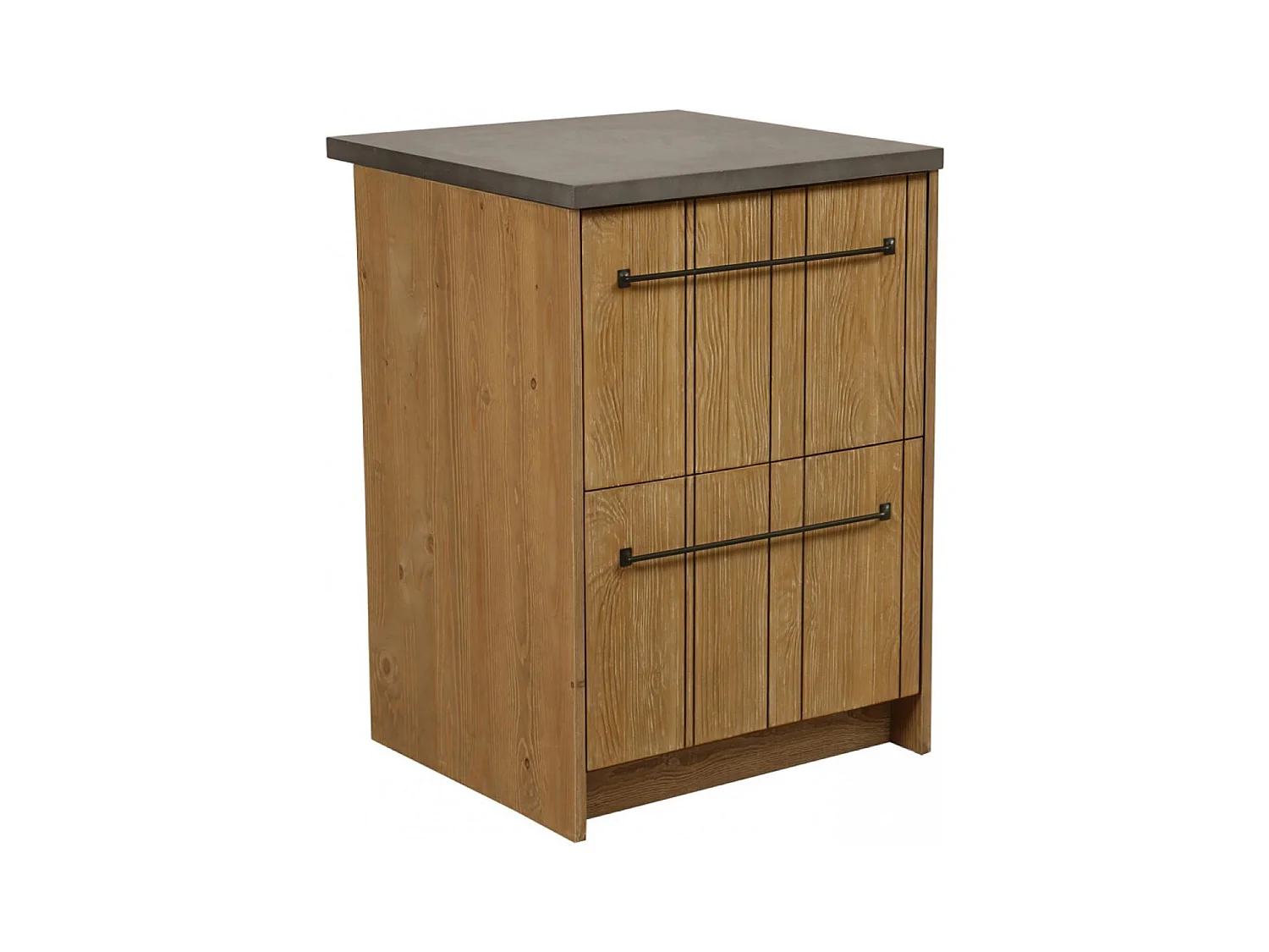 Meuble bas 3 tiroirs Bois Marron - Jersey Interior's