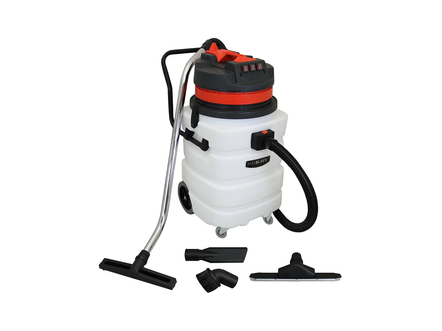 MAXBLAST Lot de Perche d'Aspiration pour Gouttière 7,2 m & Aspirateur Industriel 90 L