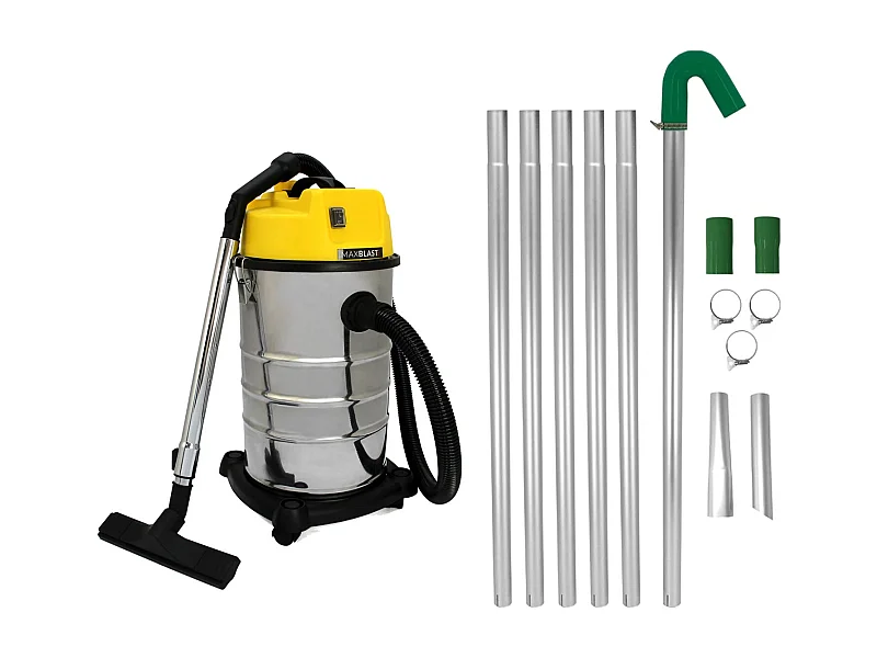 Dakgootstofzuigerstangen en 30L nat- en droogzuiger