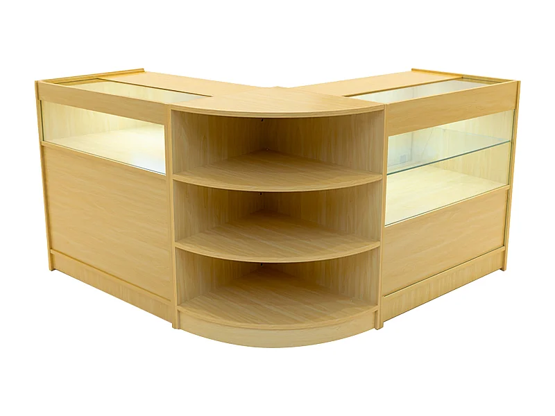 Harmonia LED Winkel Toonbank Set B900, C900 & LM60 - Esdoorn