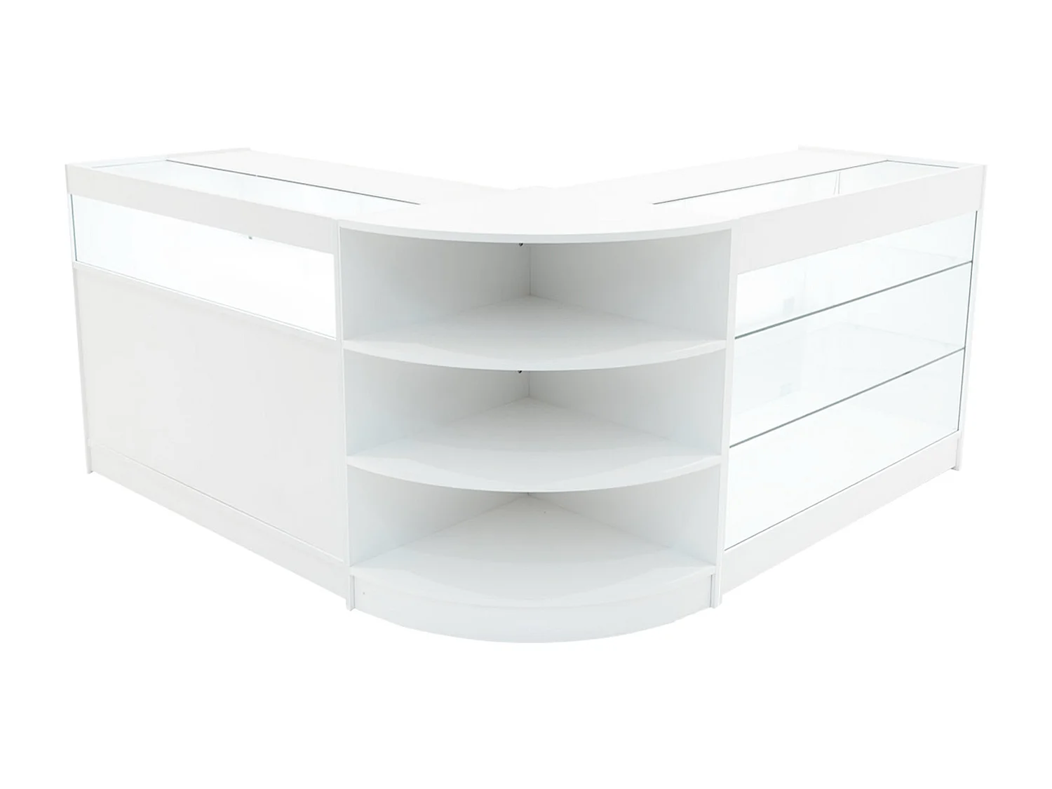 Comptoirs de Vente à LED Ensemble Demeter - Blanc LM60, K1200, B1200