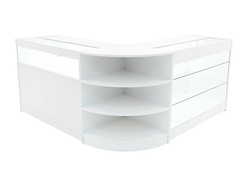 Demeter LED Winkel Toonbank Set K1200, B1200 & LM60 - Wit