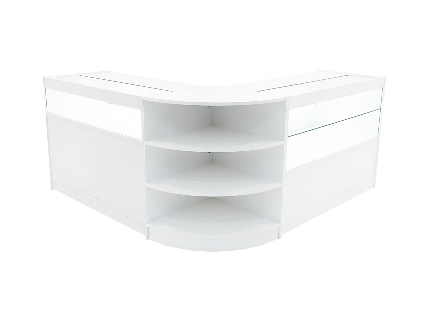 Set Mostradores Comerciales con Luz LED "HARMONIA" LM60 + B1200 + C1200 – Negro