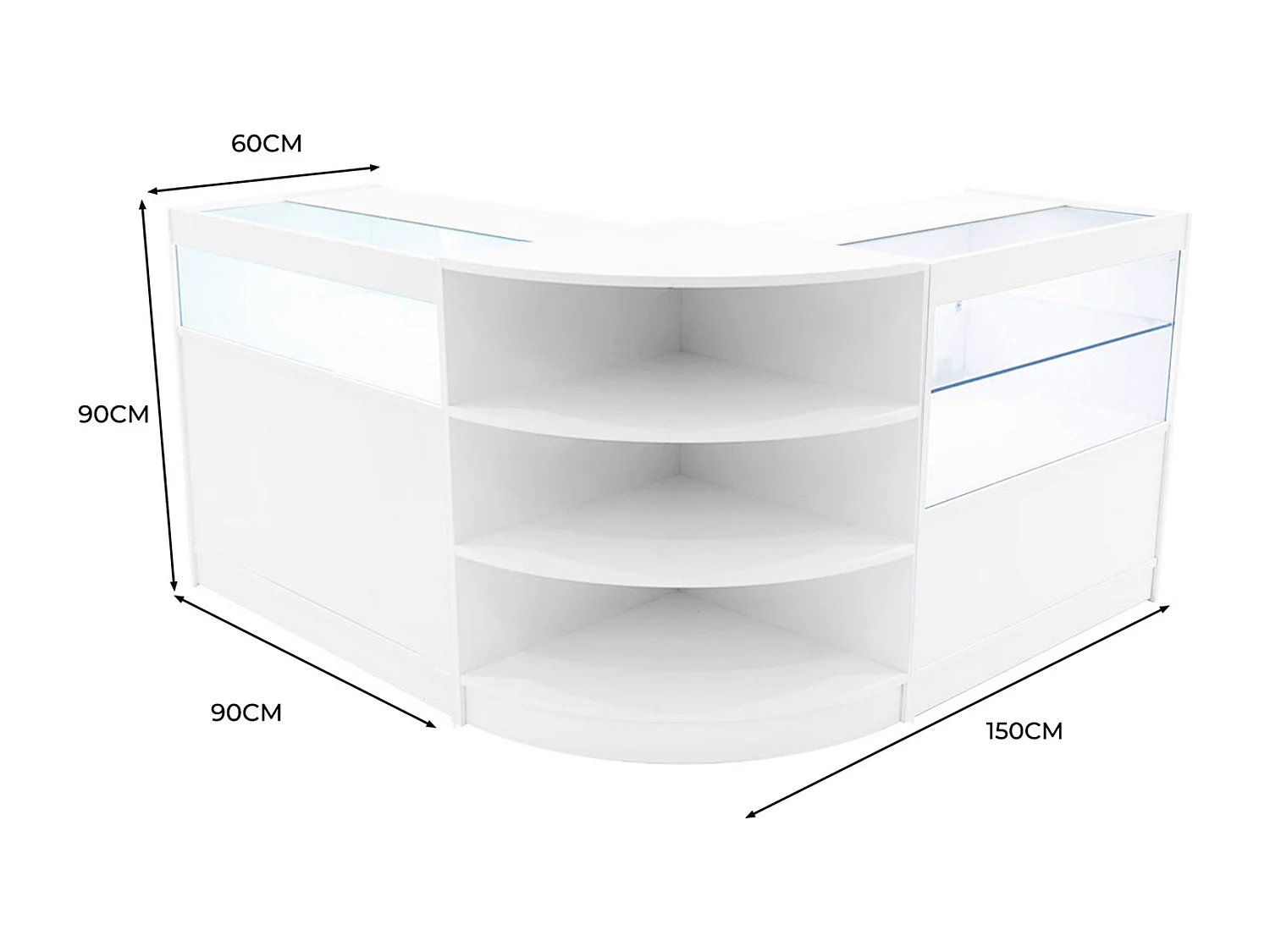 Zestaw Harmonia LED do lady sklepowej B900, C900 i LM60 – biały