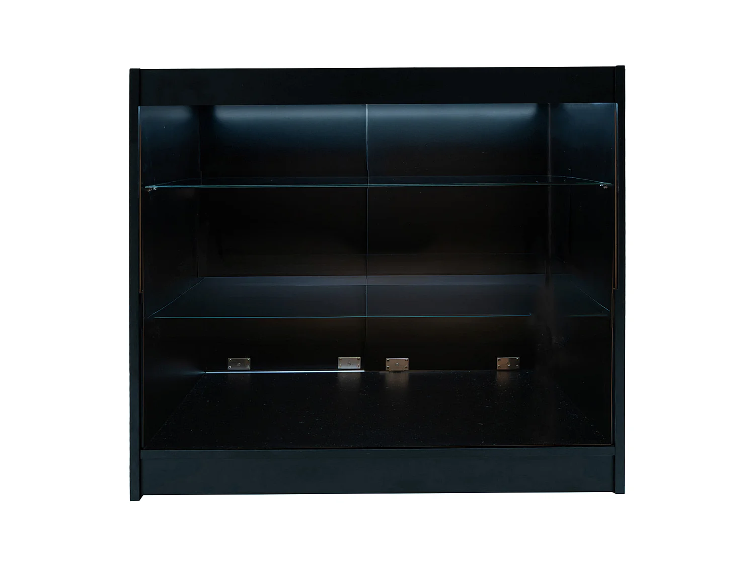 Conjunto de BalcÃµes Comerciais com Luz LED "ARIES" CM60 + 2xK1200 + TB60 â€“ cor Preto