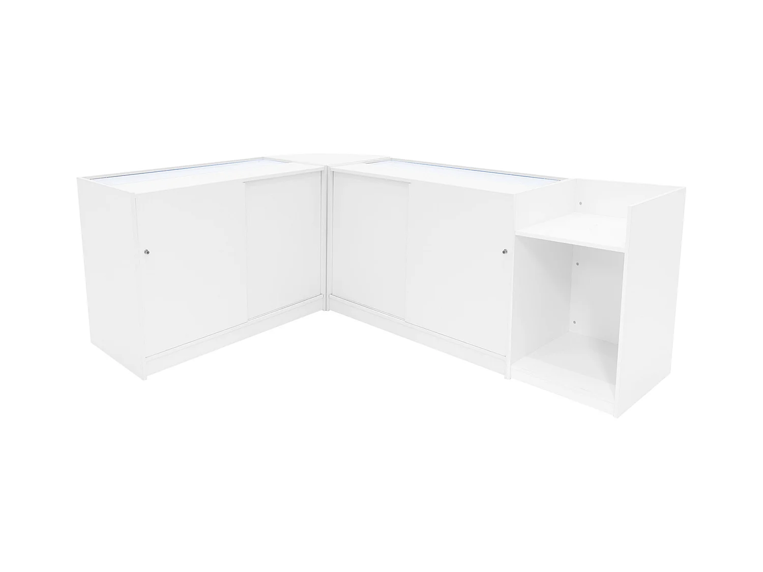 Zestaw oświetlenia sklepowego Aries LED CM60, TB60 i 2 x K1200 – biały