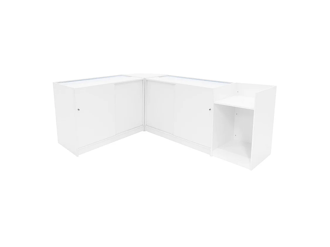 Aries LED-myymälätiski CM60, TB60 ja 2 x K1200 - Valkoinen