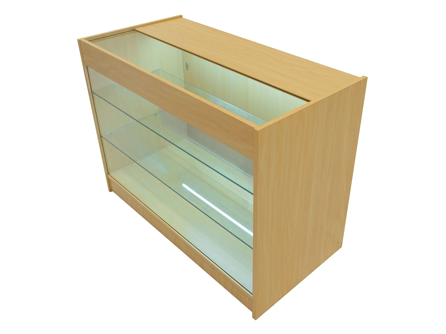 Comptoirs de Vente à LED Ensemble Demeter - Érable LM60, K1200, B1200