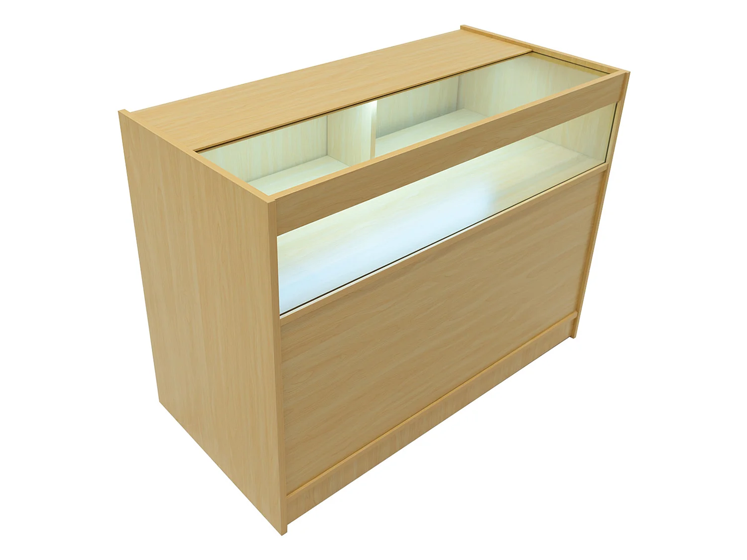 Comptoirs de Vente à LED Ensemble Demeter - Érable LM60, K1200, B1200