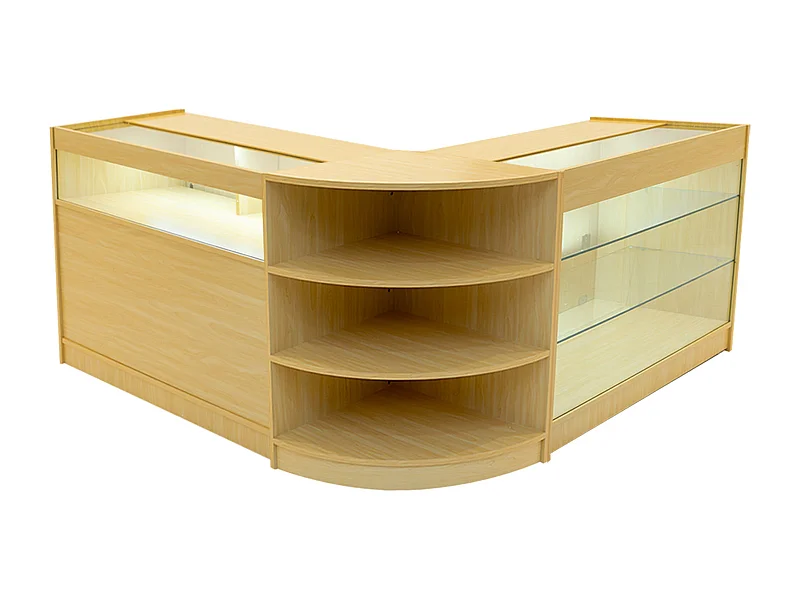 Demeter LED Winkel Toonbank Set K1200, B1200 & LM60 - Esdoorn