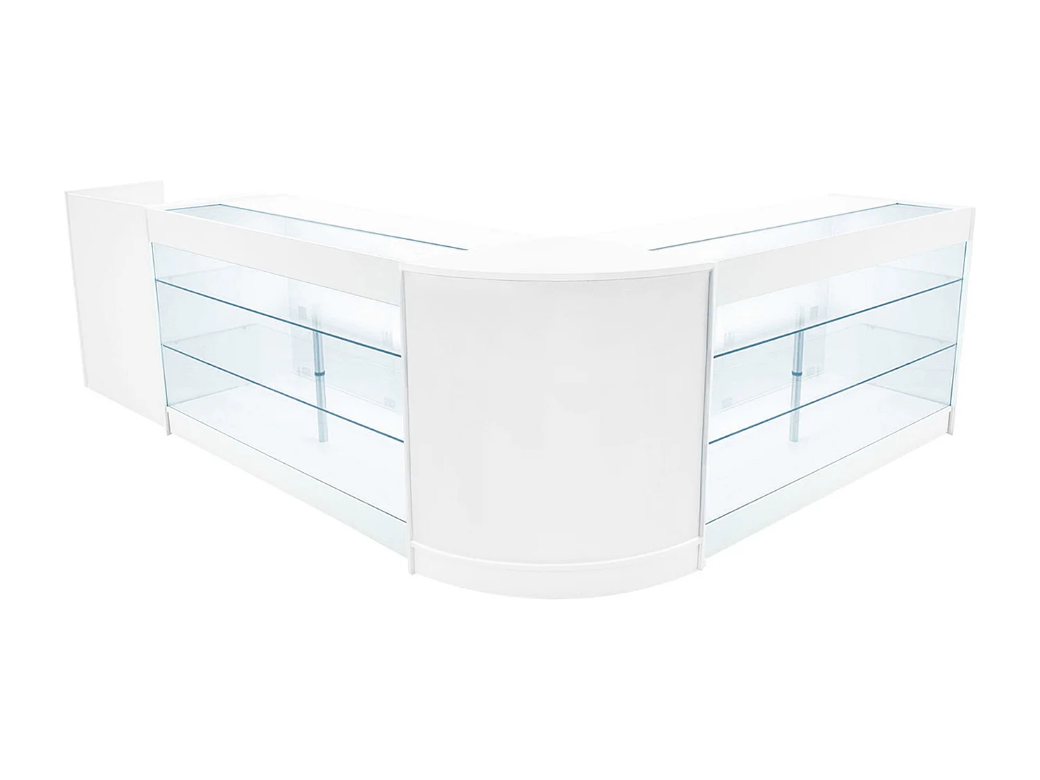 Aries LED Winkel Toonbank Set CM60, TB60 & 2 x K1500 - Wit