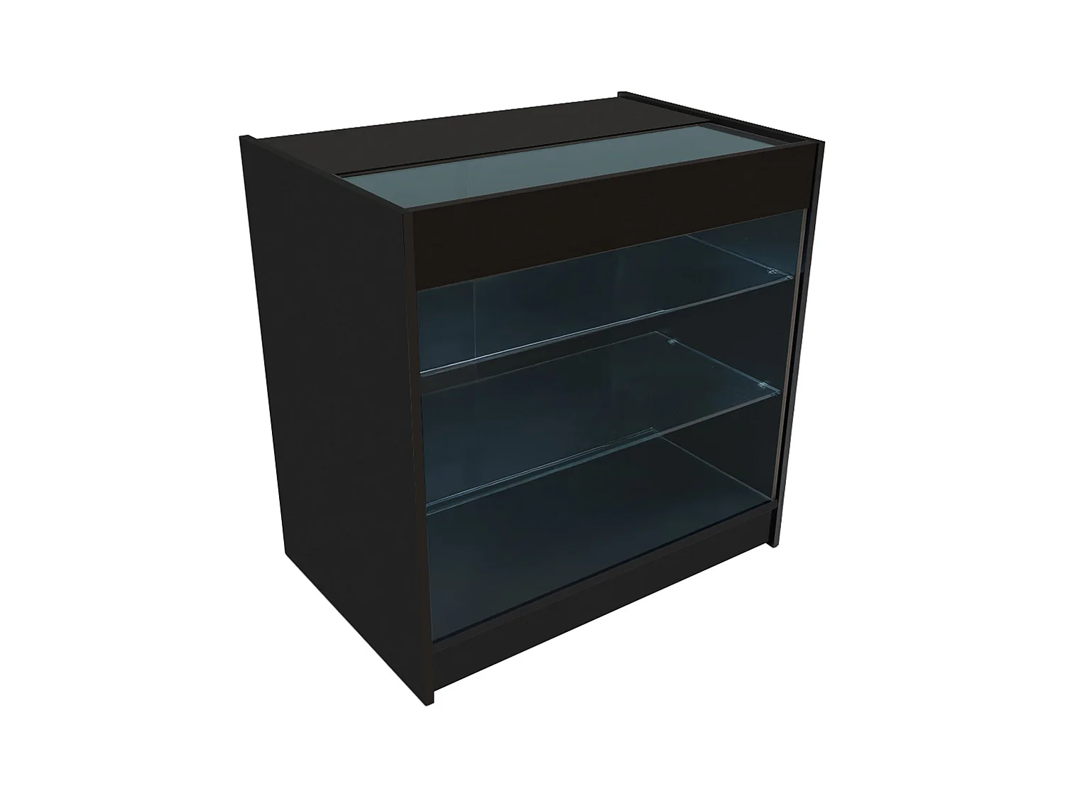 Conjunto de BalcÃµes Comerciais com Luz LED  "CALLIOPE" LM60 + K900 + C900 â€“ cor Preto