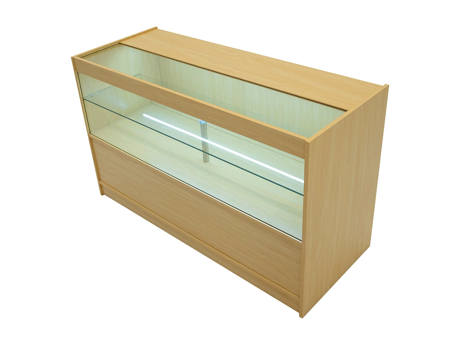 Conjunto de BalcÃµes Comerciais com Luz LED  "CALLIOPE" LM60 + K1500 + C1500 â€“ cor Maple