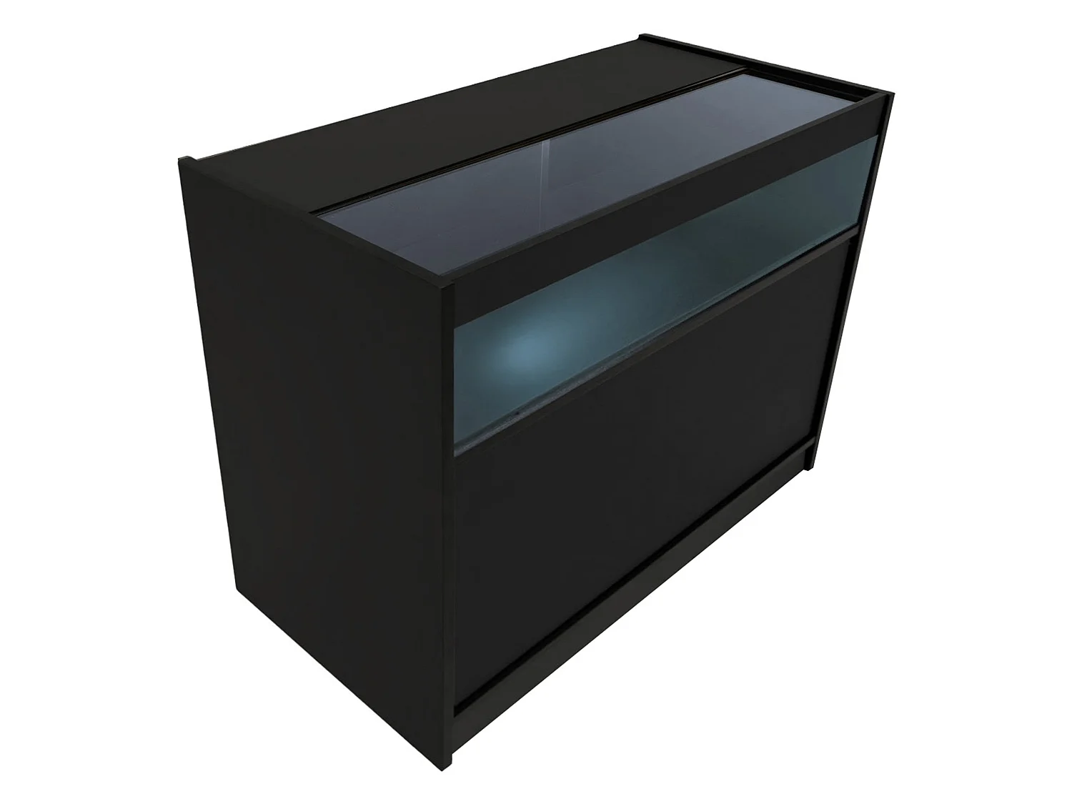 Demeter LED Verkaufstheken-Set LM60 + K1200 + B1200 - Schwarz
