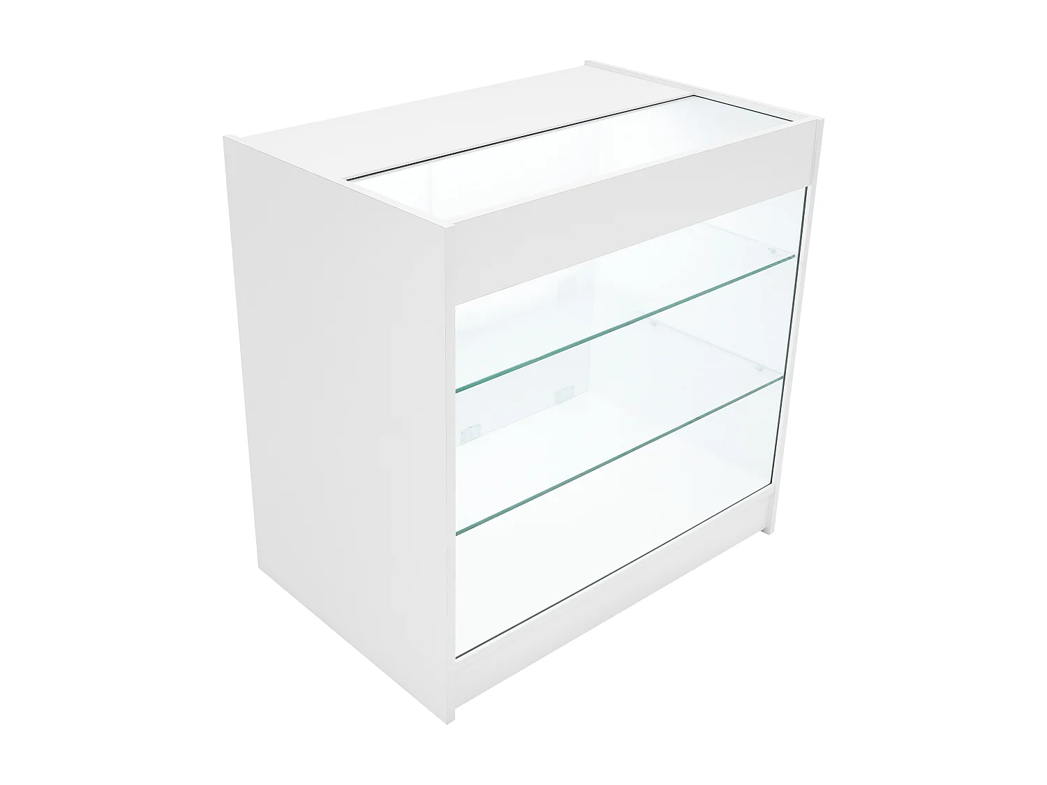 Set Mostradores Comerciales con Luz LED "CALLIOPE"  LM60 + K900 + C900 – Blanco