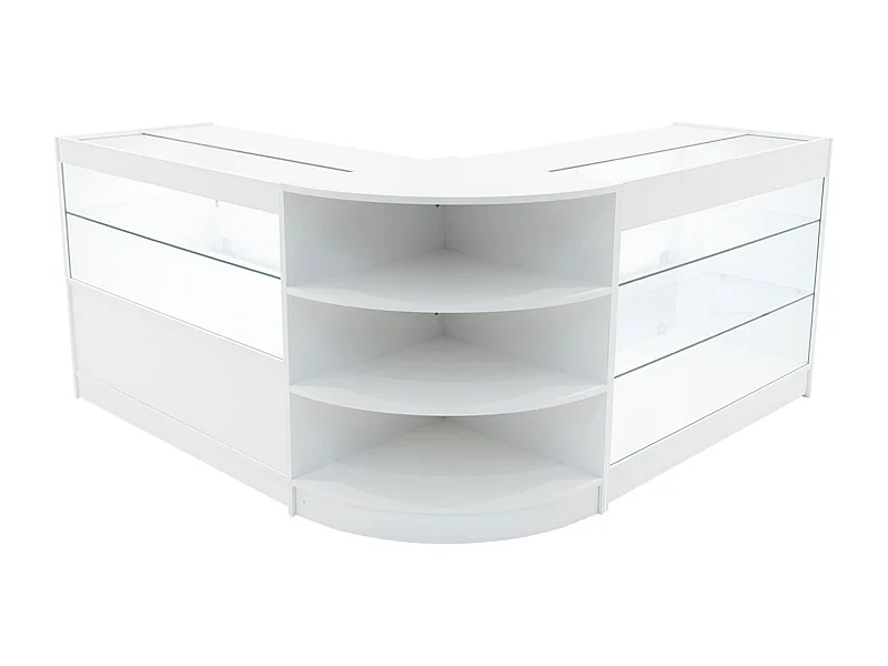 Set Mostradores Comerciales con Luz LED "CALLIOPE"  LM60 + K1200 + C1200 – Blanco