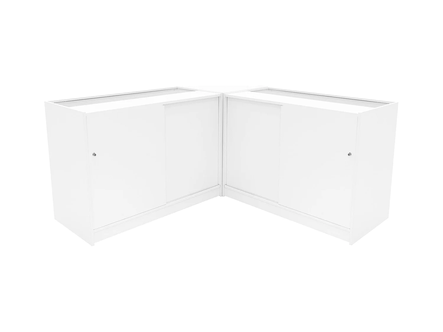 Set Mostradores Comerciales con Luz LED "CALLIOPE"  LM60 + K1200 + C1200 – Blanco