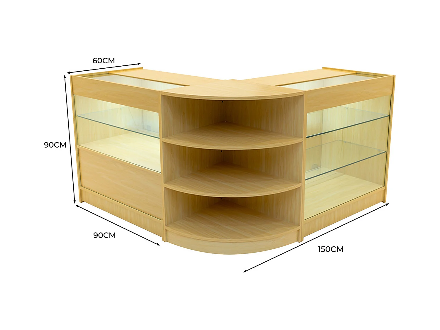 Set Banconi Negozio Calliope LED K900, C900 & LM60 - Acero