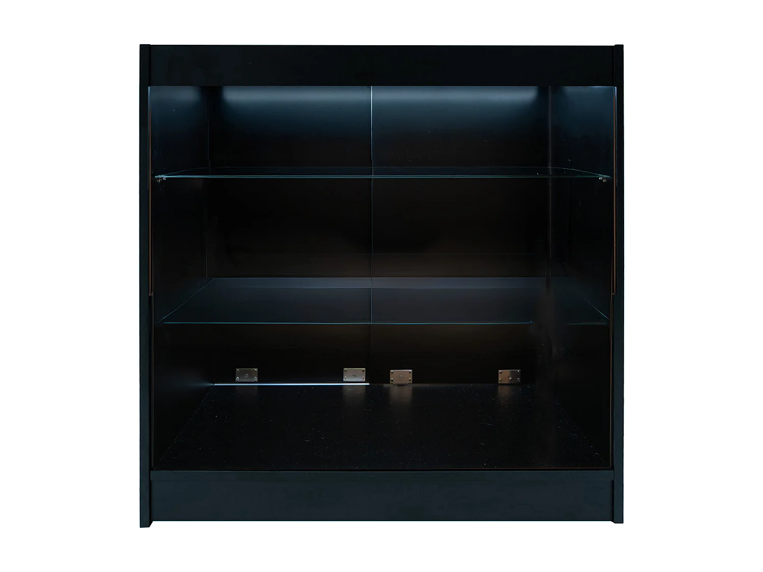 Conjunto de BalcÃµes Comerciais com Luz LED "ARIES" CM60 + 2xK900 + TB60 â€“ cor Preto