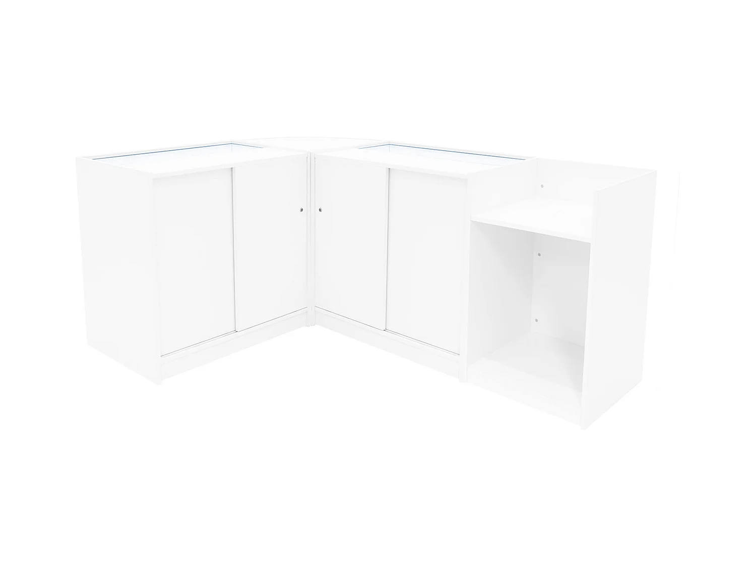 Zestaw oświetlenia sklepowego Aries LED CM60, TB60 i 2 x K900 – biały