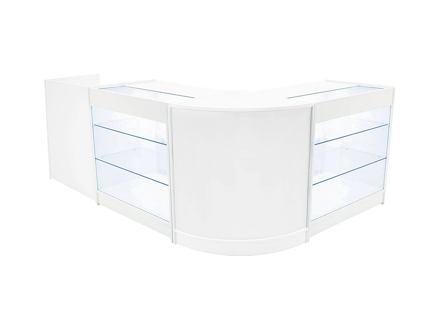 Aries LED Winkel Toonbank Set CM60, TB60 & 2 x K900 - Wit