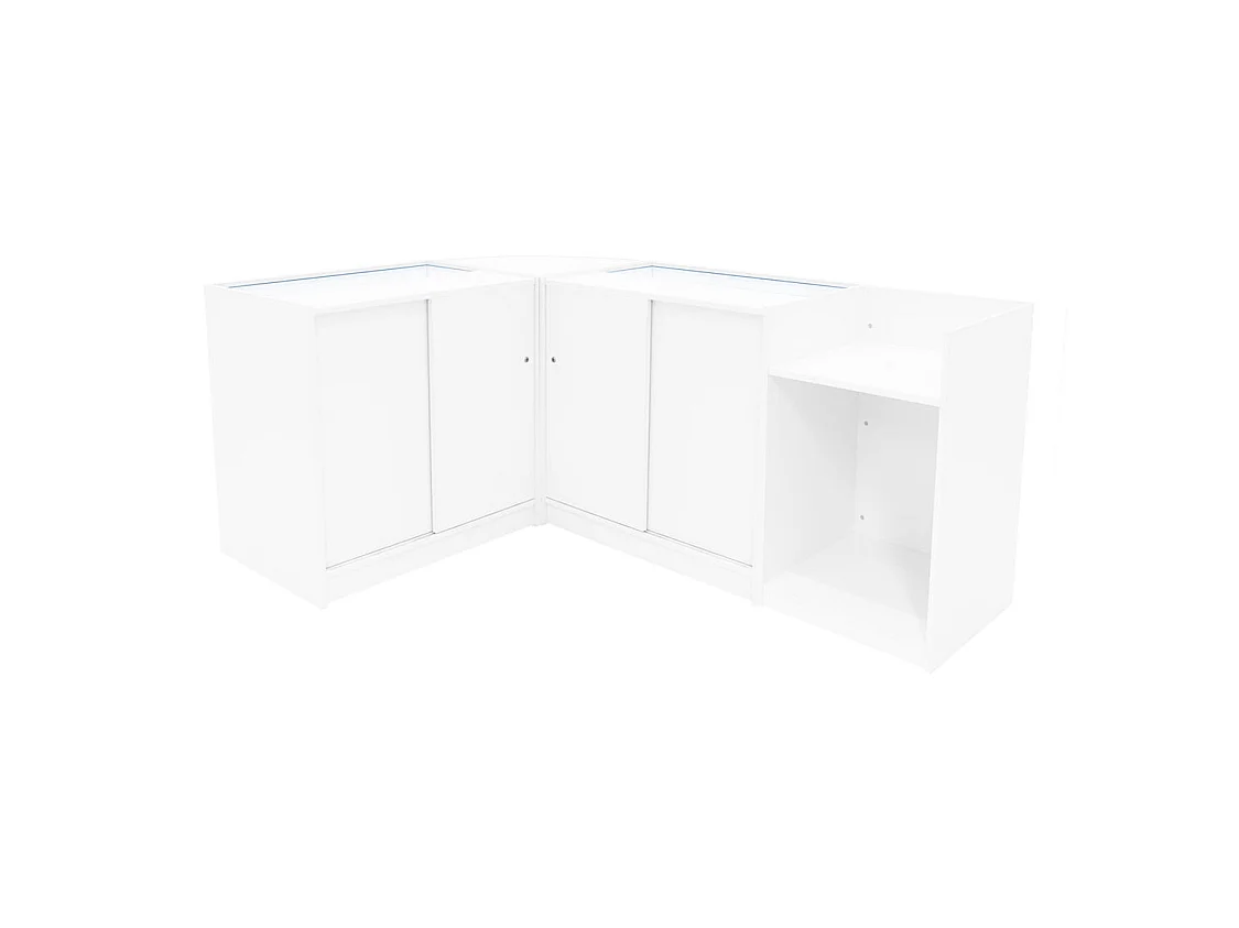 Aries LED-myymälätiski CM60, TB60 ja 2 x K900 - Valkoinen