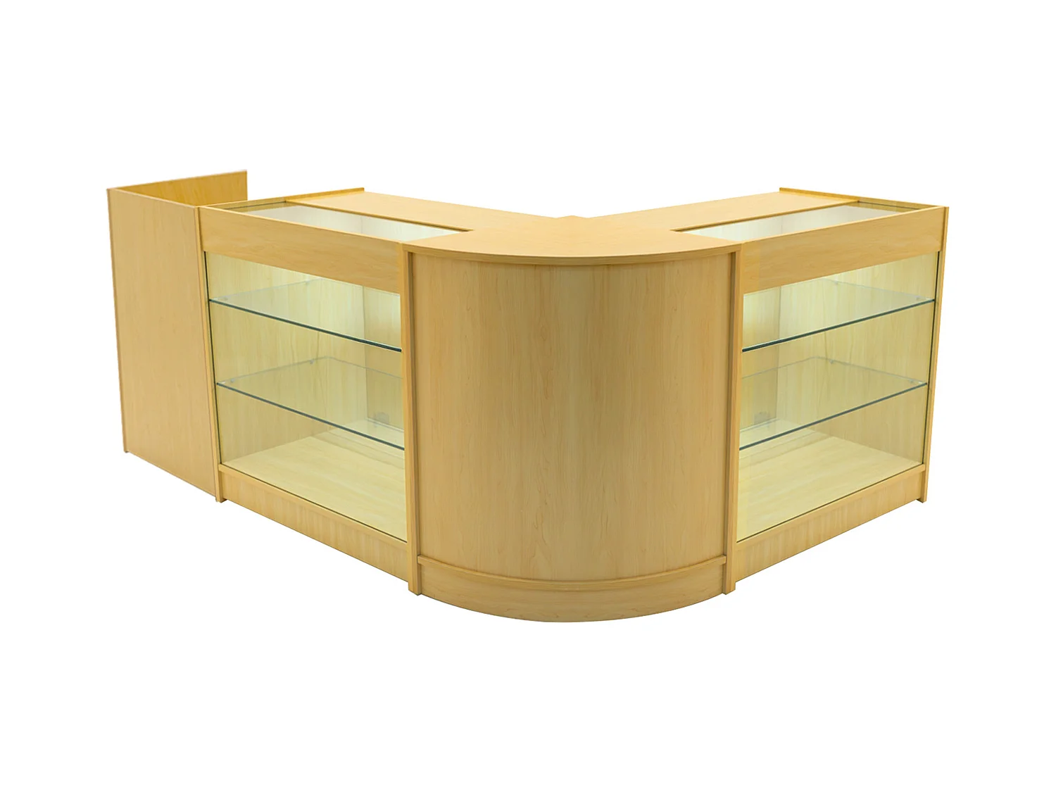 Aries LED Winkel Toonbank Set CM60, TB60 & 2 x K900 - Esdoorn