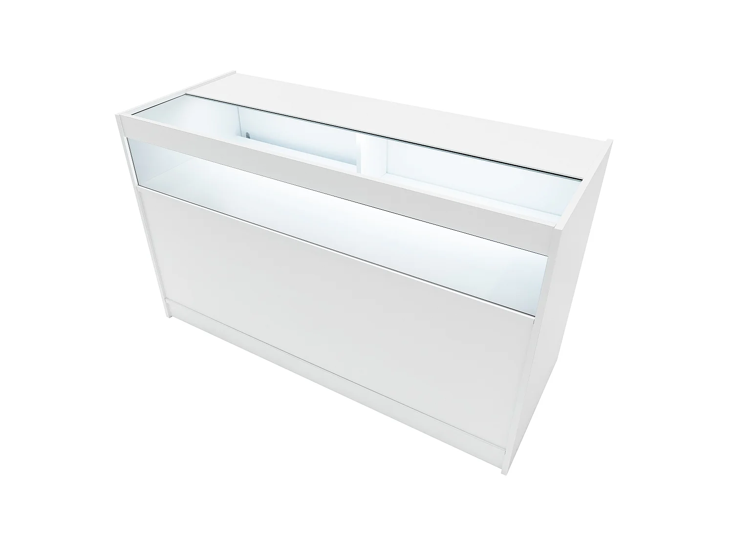 Demeter LED Verkaufstheken-Set LM60 + K1500 + B1500 - Weiß