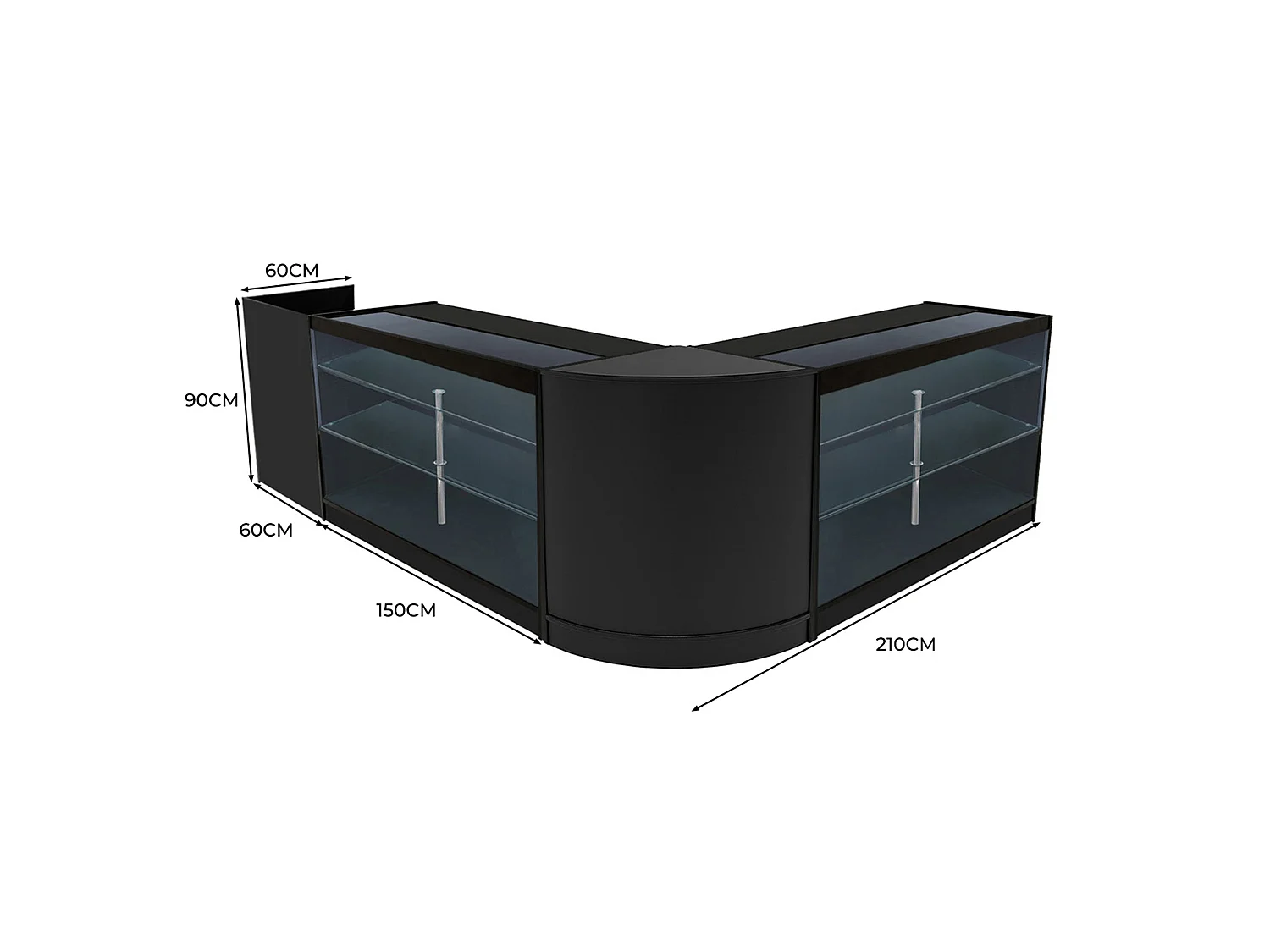 Set Banconi LED Aries CM60, TB60 & 2 x K1500 - Nero