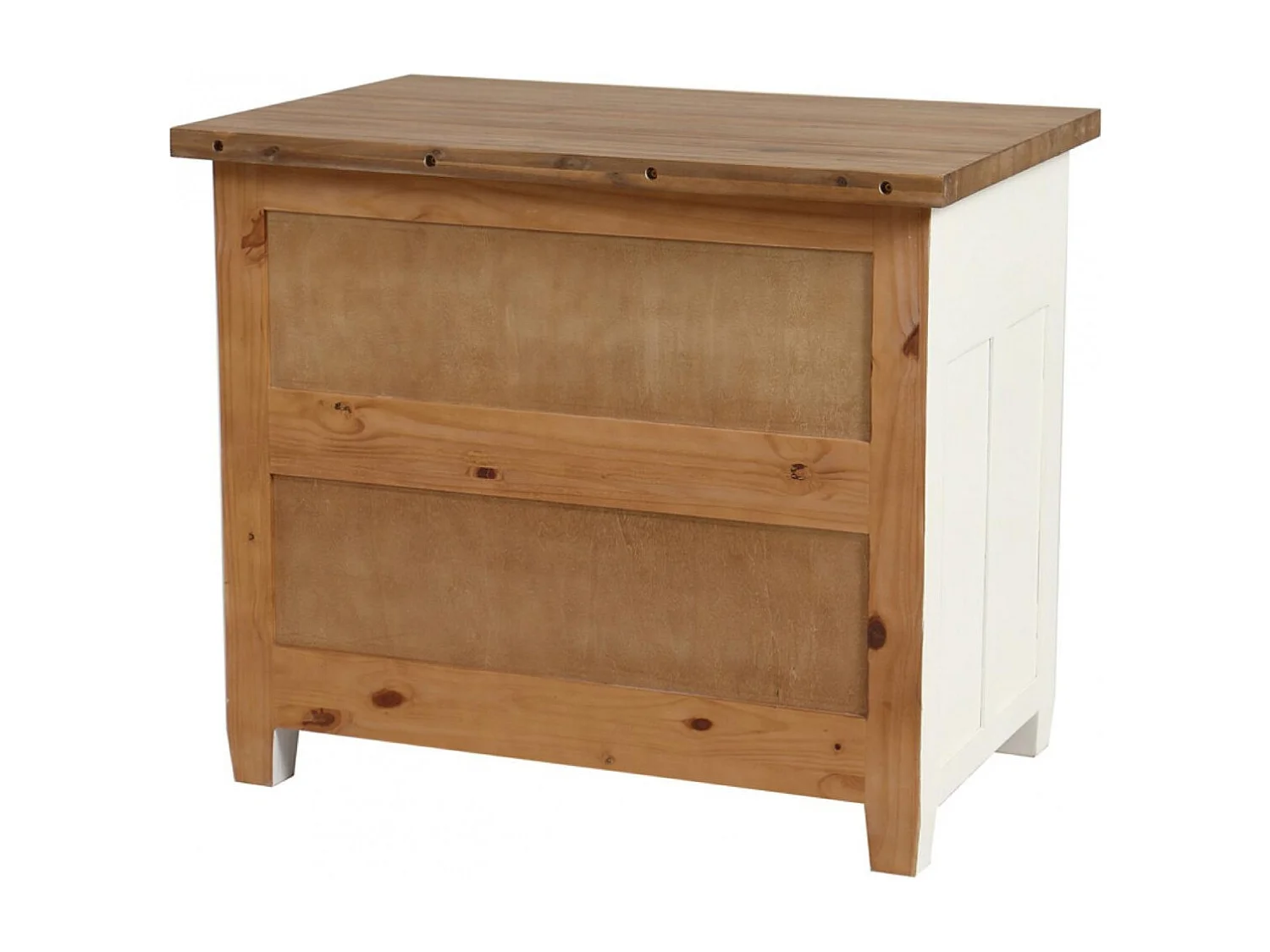 Casserolier Bois Blanc - Brocante Interior's