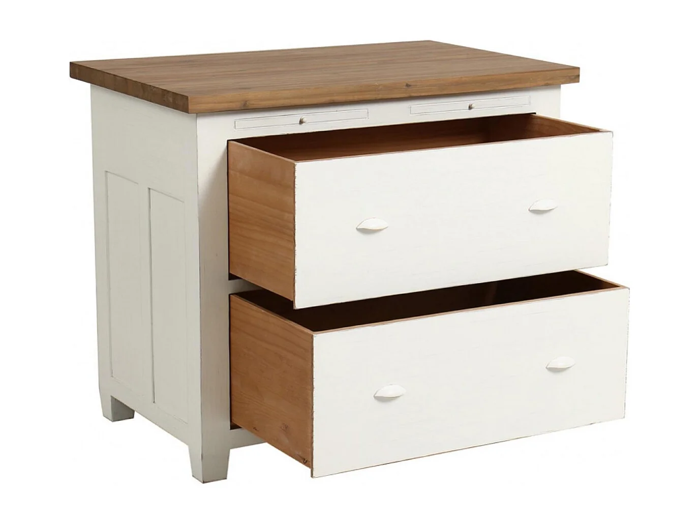 Casserolier Bois Blanc - Brocante Interior's