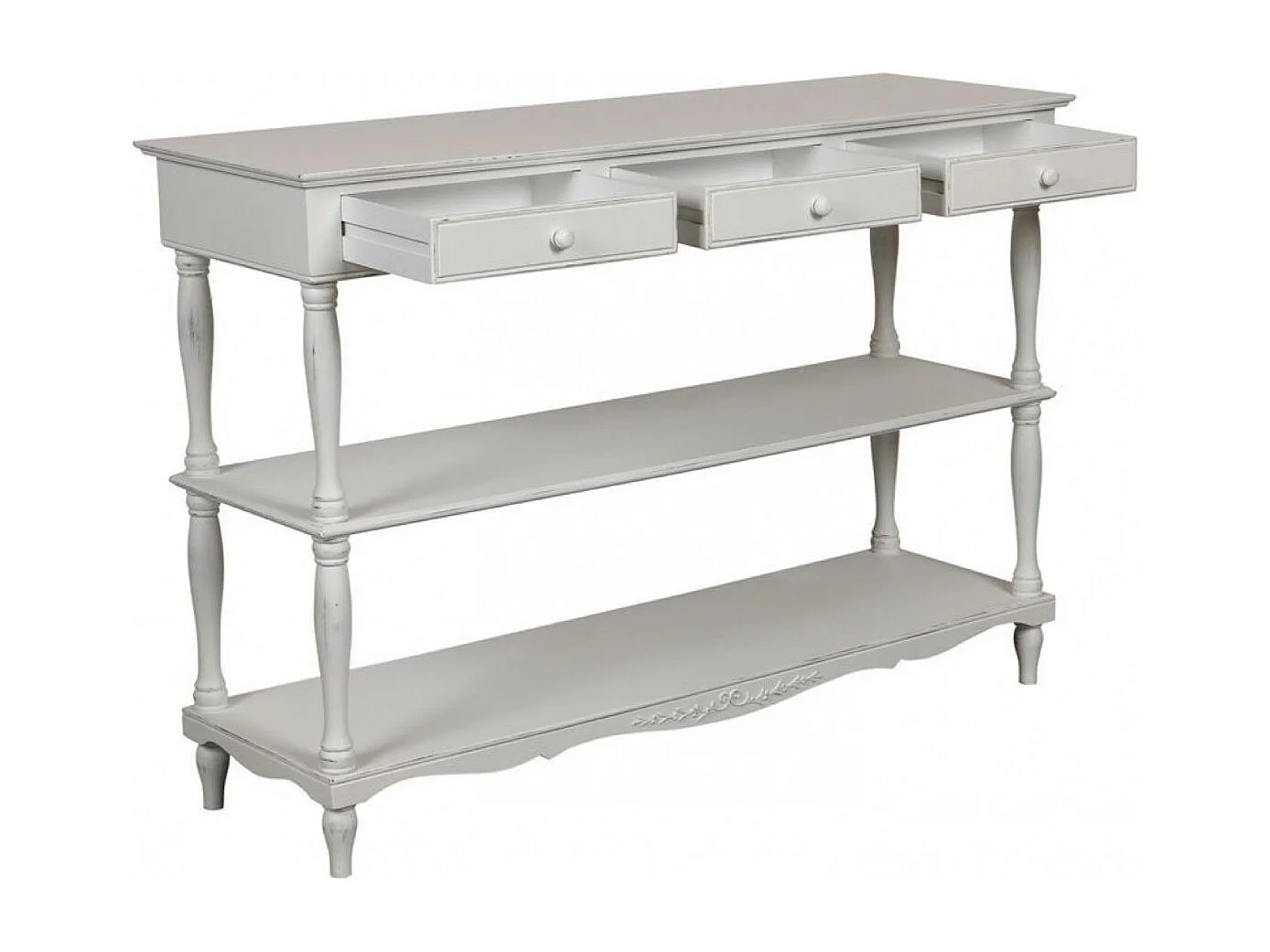 Table drapier MDF Blanc - Romance Interior's