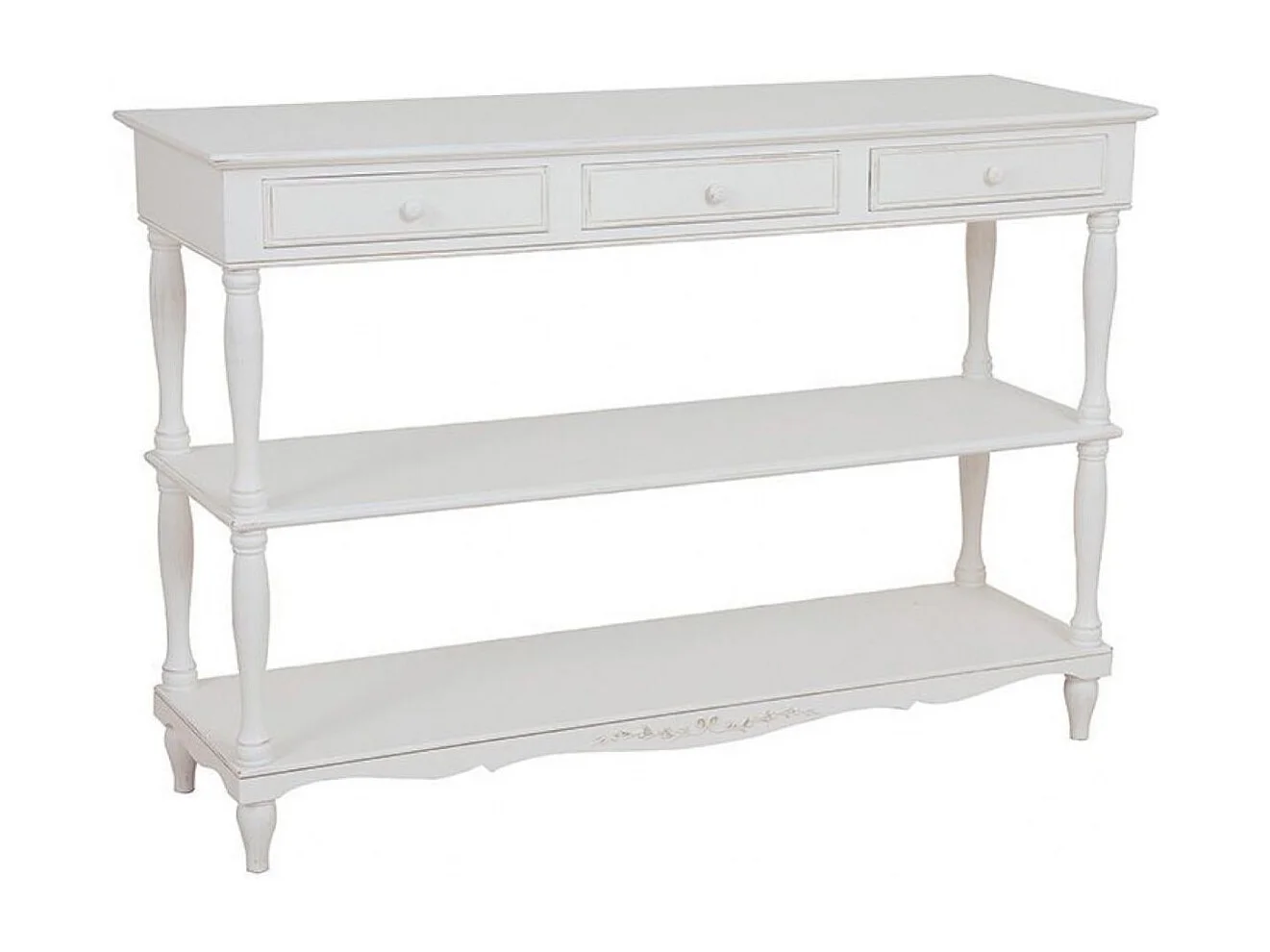 Table drapier MDF Blanc - Romance Interior's