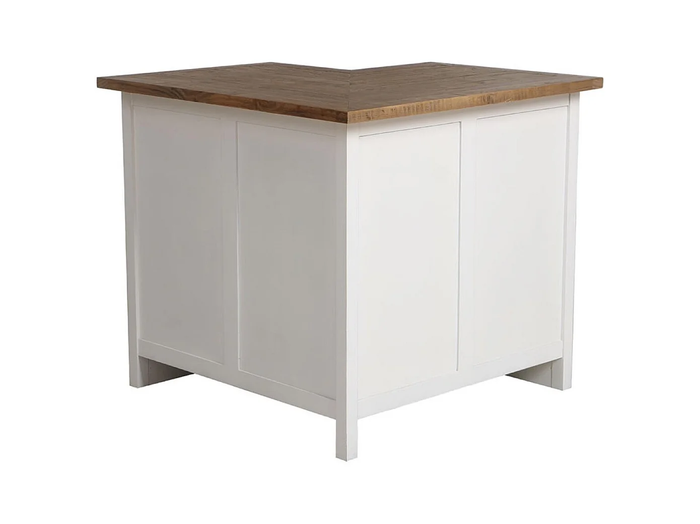 Meuble de cuisine bas d'angle Bois Blanc - Rivages Interior's