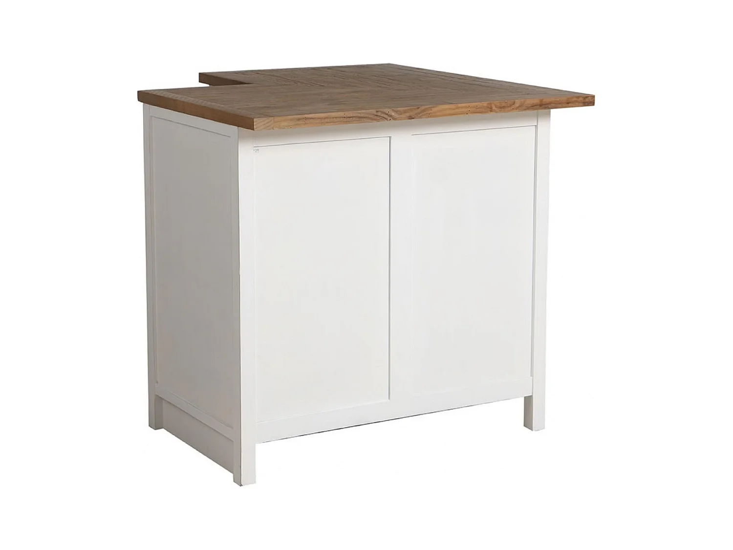 Meuble de cuisine bas d'angle Bois Blanc - Rivages Interior's