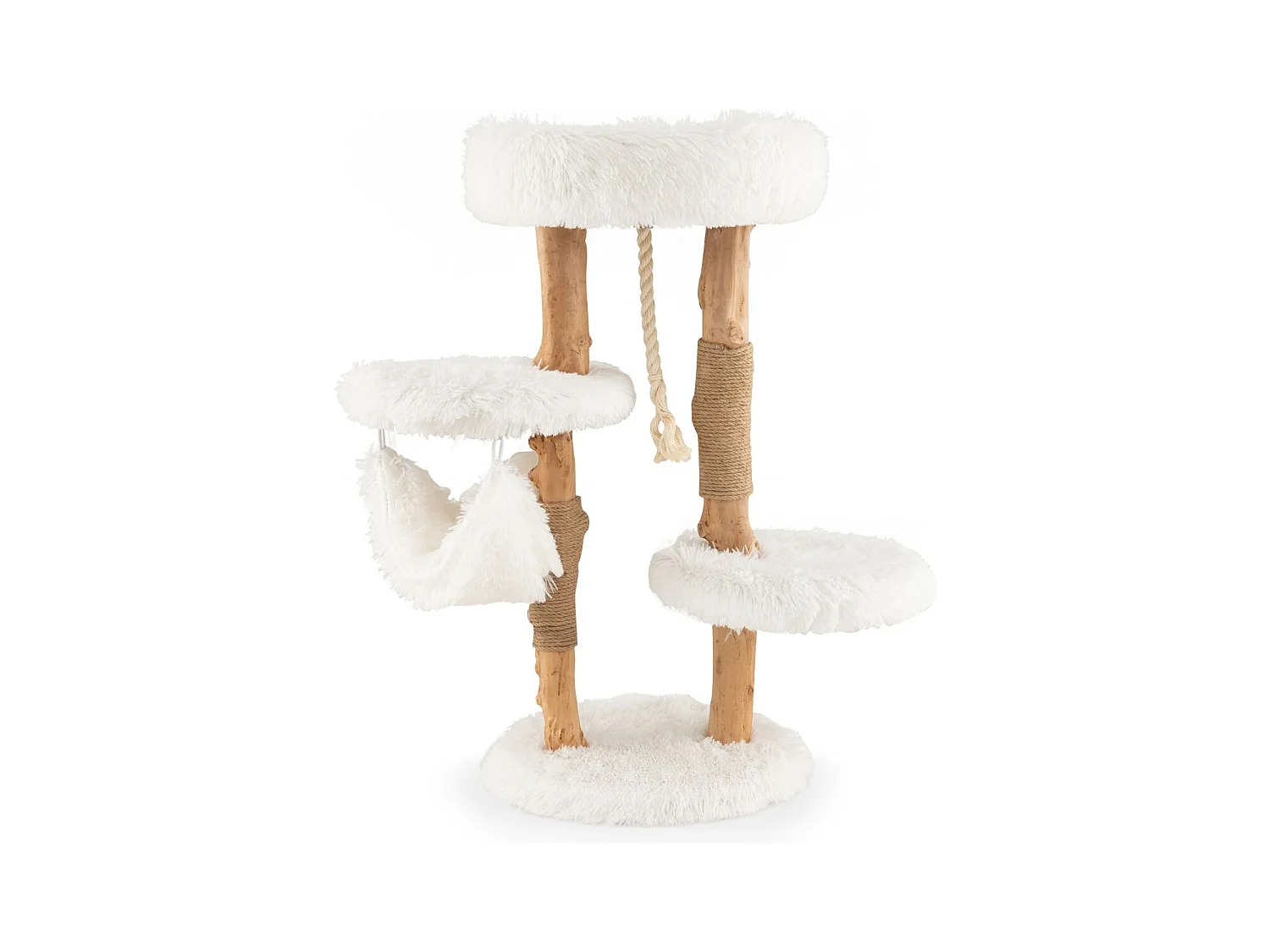 87 cm Kratzbaum aus Massivholz mehrschichtiges Katzenaktivitätszentrum