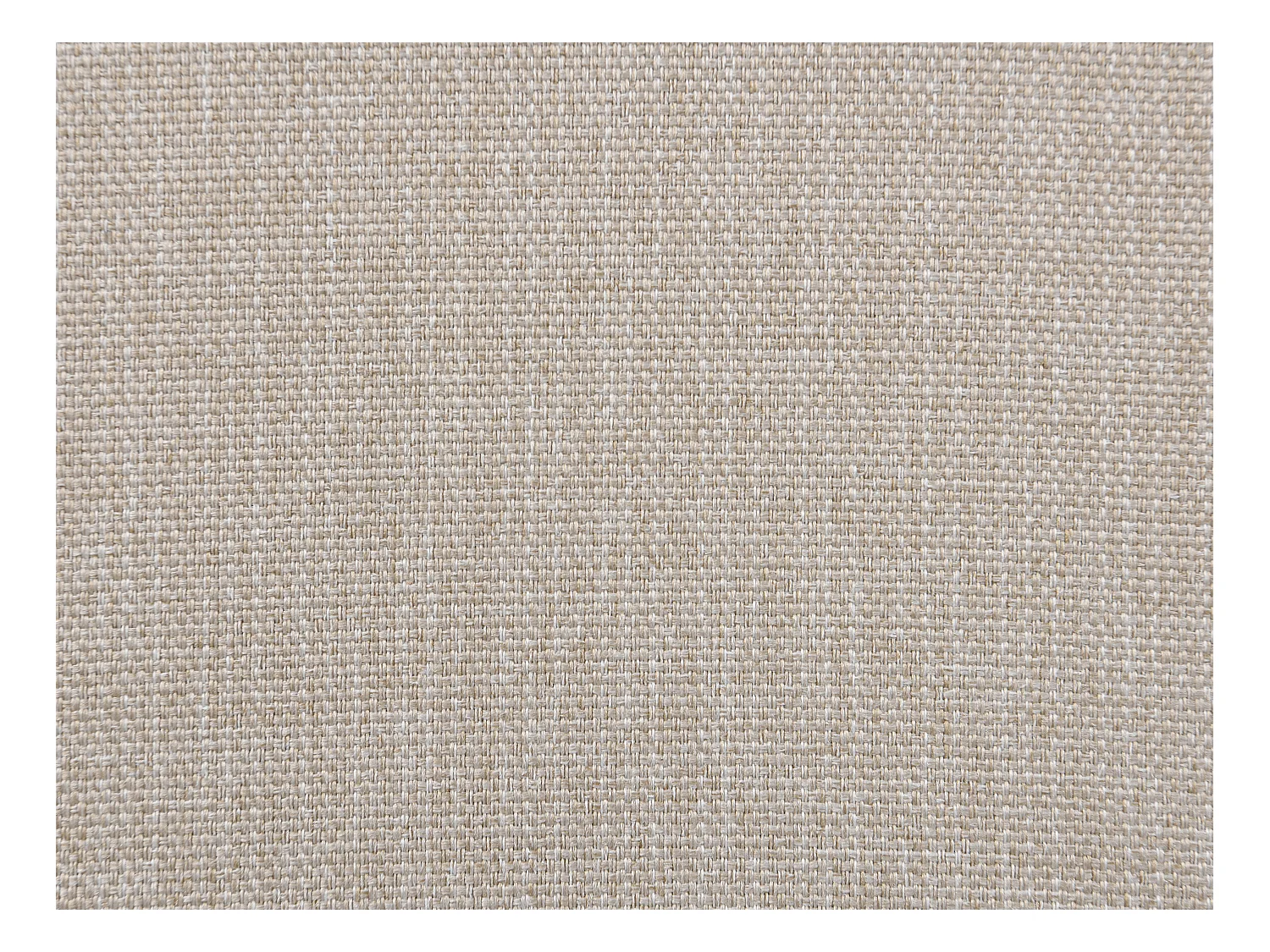 Sängram med förvaring 200 x 200 cm med stoppad sänggavel - Tyg - Beige + Madrass - MASSIMO