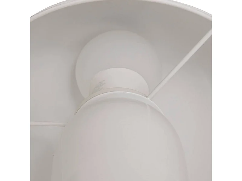 Lampe à Poser Champignon "Lito" 24cm Blanc