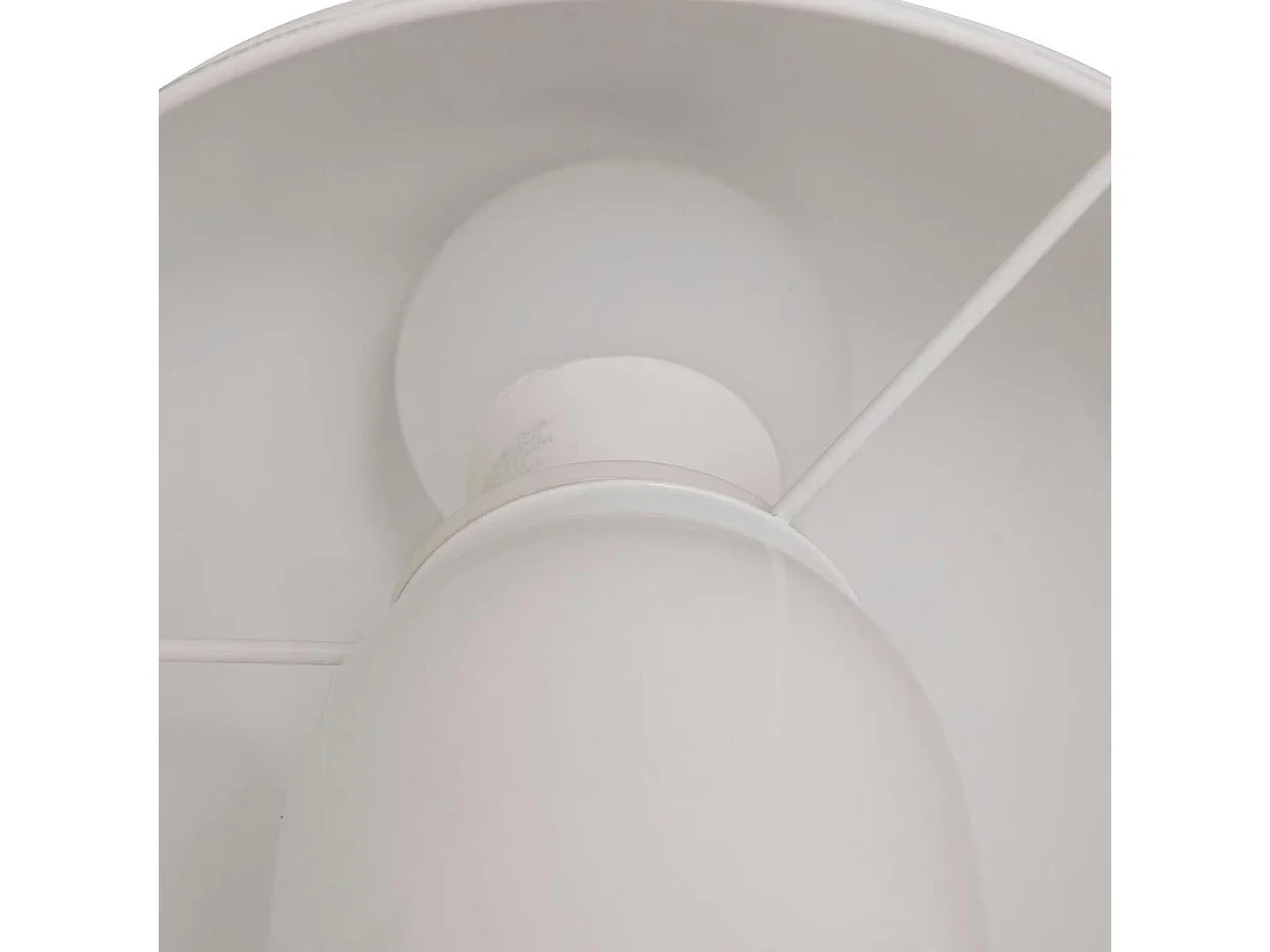 Lampe à Poser Champignon "Lito" 24cm Blanc