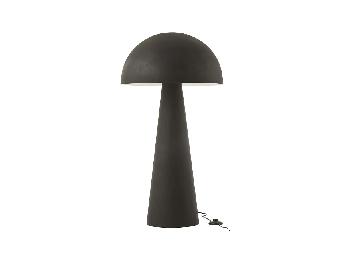 Lámpara de seta de metal negro 51x51x97.5 cm