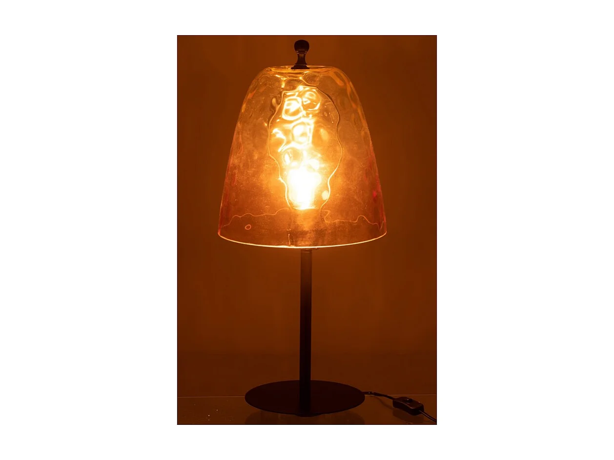 Lámpara de vidrio amarillo 58x28x28 cm