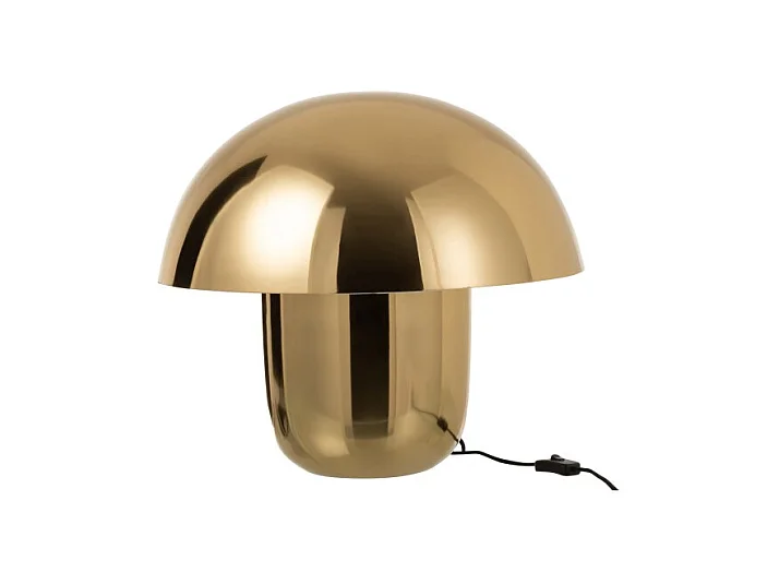 Lampara seta metal oro 50x50 cm