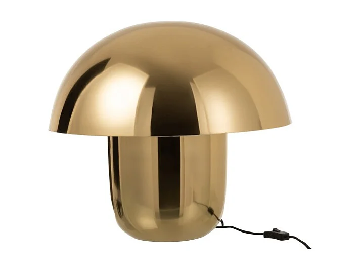 Lampara seta metal oro 50x50 cm