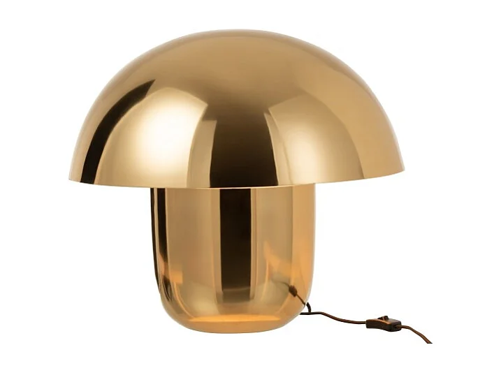 Lampara seta metal oro 50x50 cm