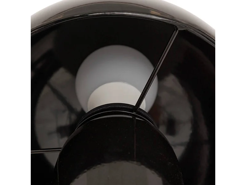 Lampe à Poser Champignon "Lito" 24cm Noir