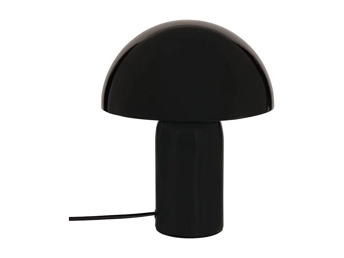 Lampe à Poser Champignon "Lito" 24cm Noir