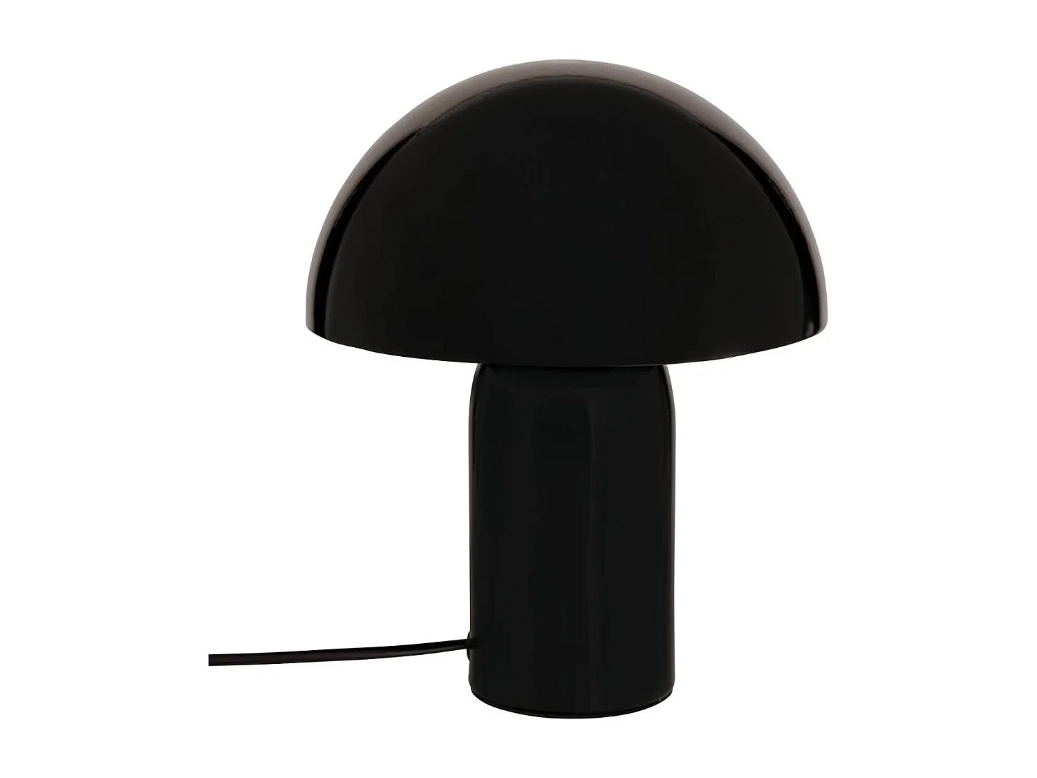 Lampe à Poser Champignon "Lito" 24cm Noir
