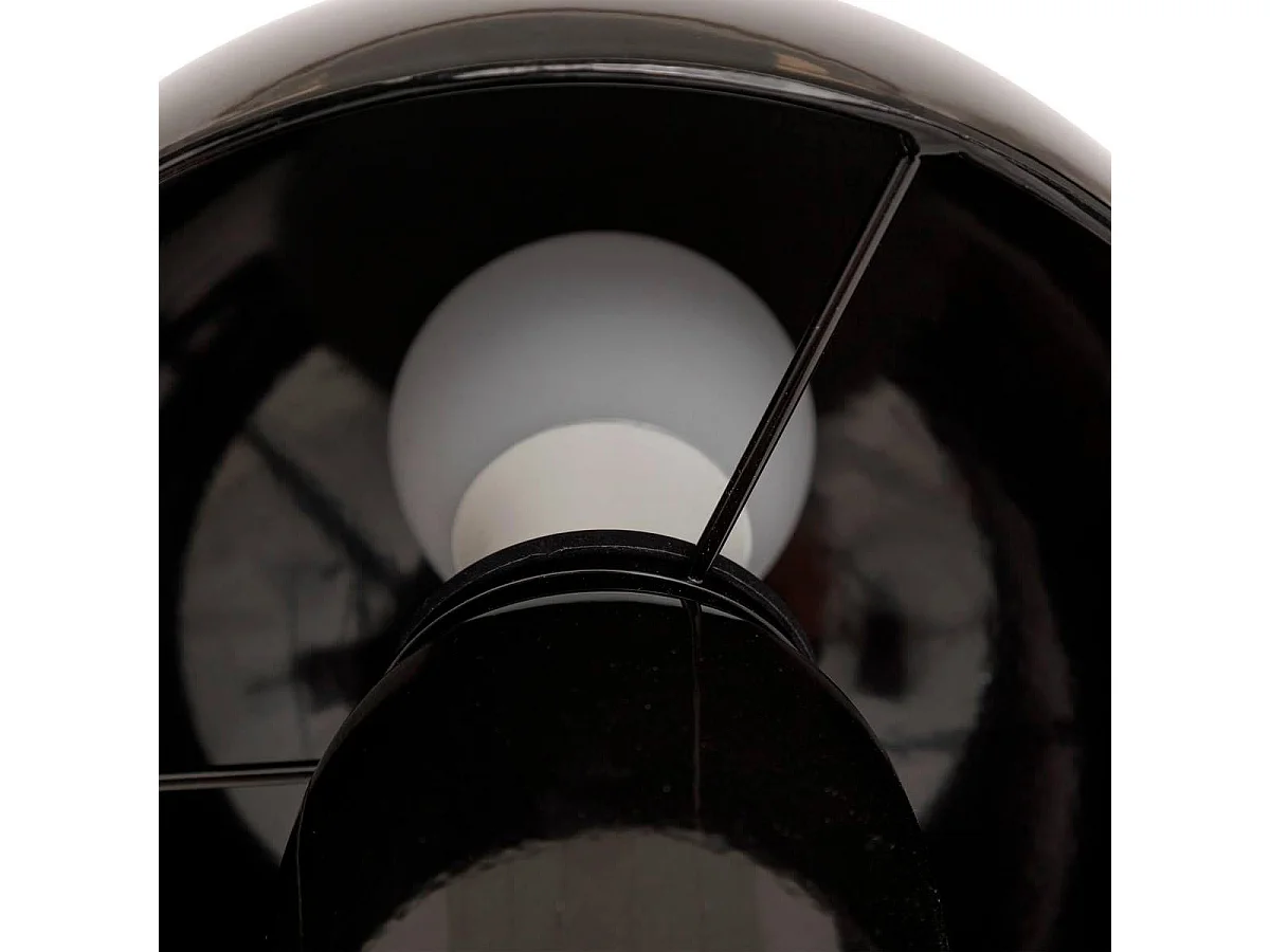 Lampe à Poser Champignon "Lito" 24cm Noir